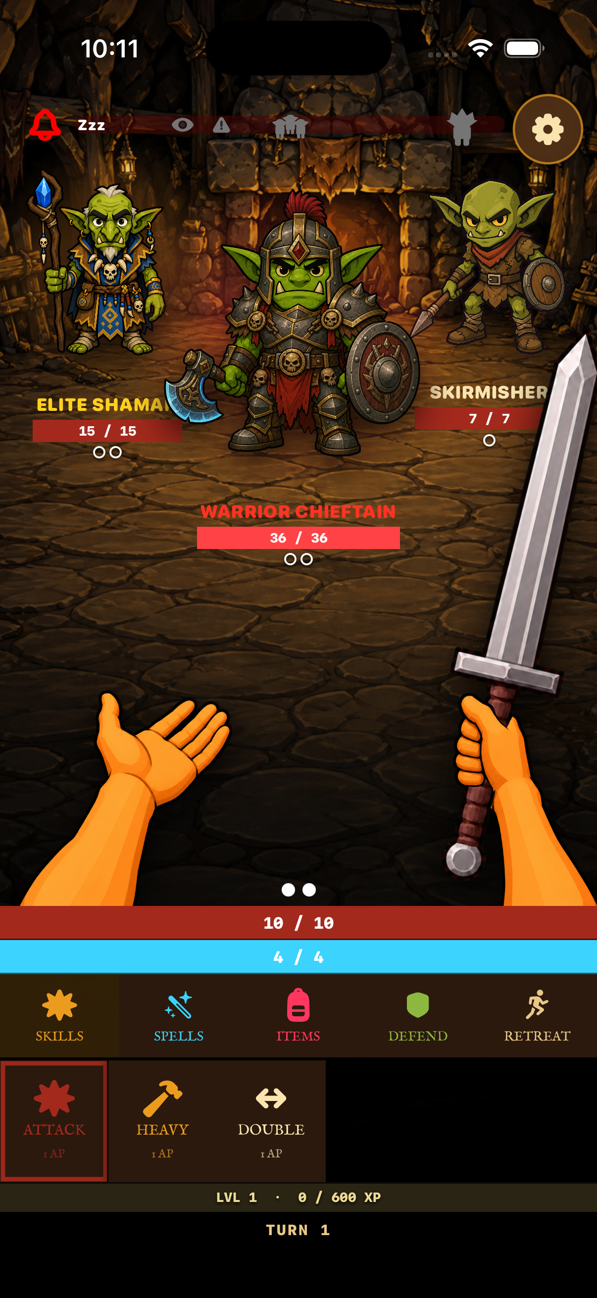 Den Hunter combat